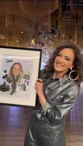 caricatura personalizata dupa poza cadou pentru wedding planner