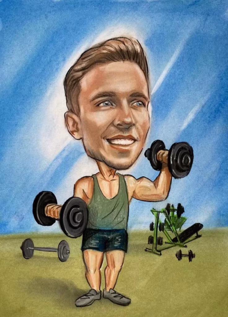 caricatura sportiv